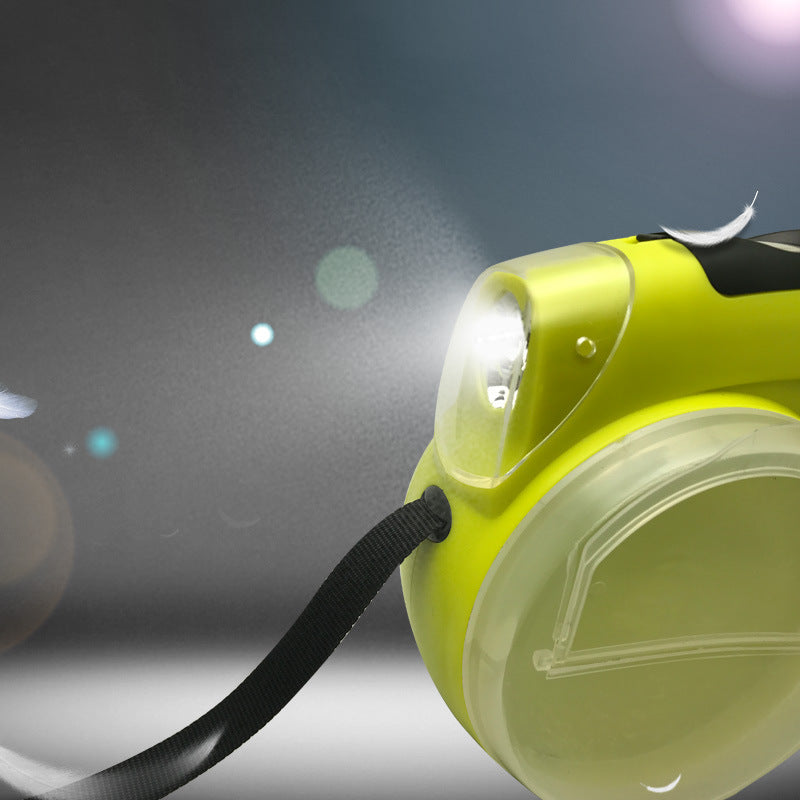 Hundrep Koppel Automatisk Infällbar Dragrepstraktor med ficklamapa