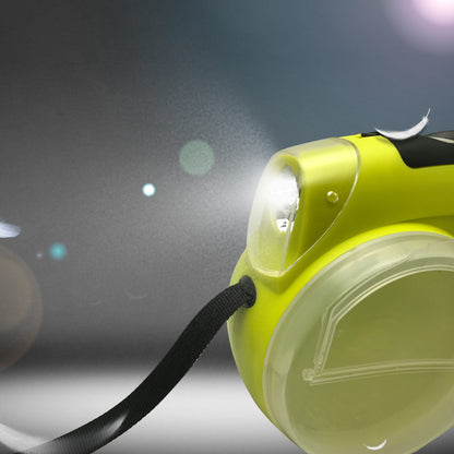 Hundrep Koppel Automatisk Infällbar Dragrepstraktor med ficklamapa