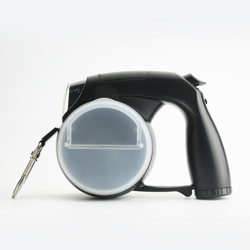 Hundrep Koppel Automatisk Infällbar Dragrepstraktor med ficklamapa