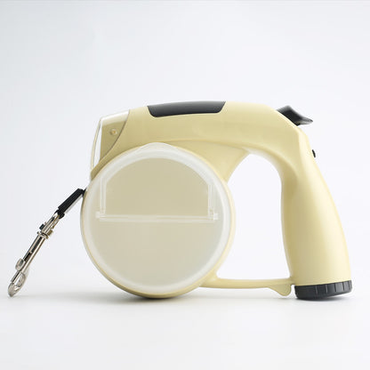 Hundrep Koppel Automatisk Infällbar Dragrepstraktor med ficklamapa