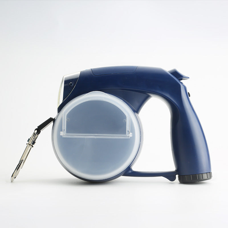 Hundrep Koppel Automatisk Infällbar Dragrepstraktor med ficklamapa