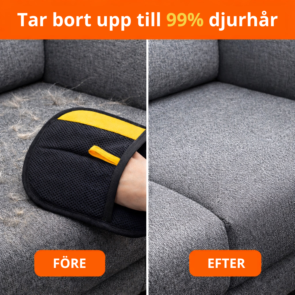 Petsy Pälsborttagnings Handske – För borttagning av hund- och katthår